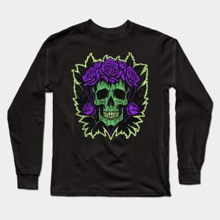 Calavera Sugar Skull Cinco De Mayo Long Sleeve T-Shirt